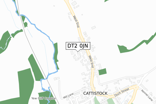 DT2 0JN map - large scale - OS Open Zoomstack (Ordnance Survey)
