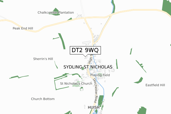 DT2 9WQ map - small scale - OS Open Zoomstack (Ordnance Survey) DT2 9WQ map - small scale - OS Open Zoomstack (Ordnance Survey)