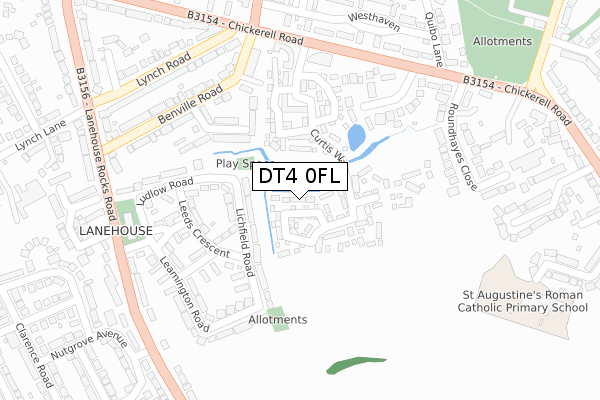 DT4 0FL map - large scale - OS Open Zoomstack (Ordnance Survey) DT4 0FL map - large scale - OS Open Zoomstack (Ordnance Survey)