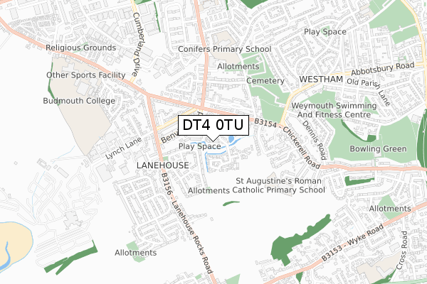 DT4 0TU map - small scale - OS Open Zoomstack (Ordnance Survey) DT4 0TU map - small scale - OS Open Zoomstack (Ordnance Survey)