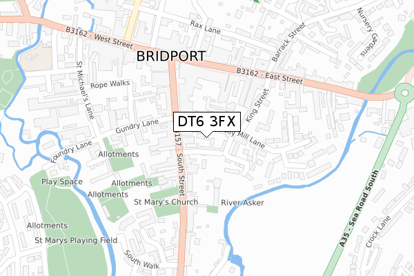DT6 3FX map - large scale - OS Open Zoomstack (Ordnance Survey) DT6 3FX map - large scale - OS Open Zoomstack (Ordnance Survey)