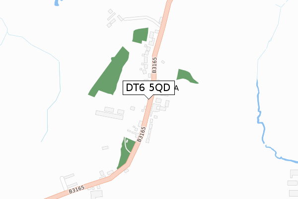 DT6 5QD map - large scale - OS Open Zoomstack (Ordnance Survey) DT6 5QD map - large scale - OS Open Zoomstack (Ordnance Survey)