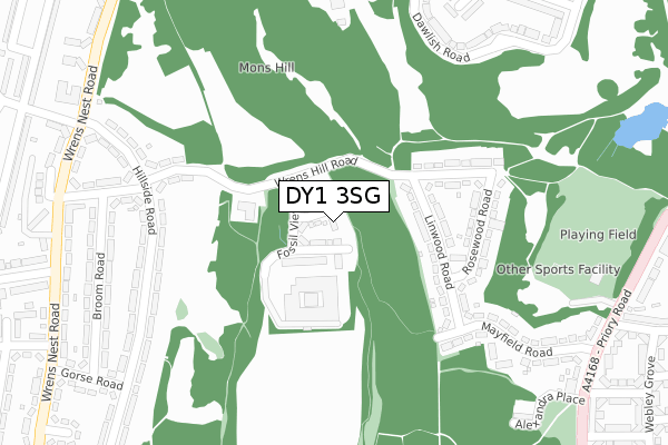 DY1 3SG map - large scale - OS Open Zoomstack (Ordnance Survey) DY1 3SG map - large scale - OS Open Zoomstack (Ordnance Survey)