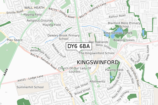 DY6 6BA map - small scale - OS Open Zoomstack (Ordnance Survey) DY6 6BA map - small scale - OS Open Zoomstack (Ordnance Survey)