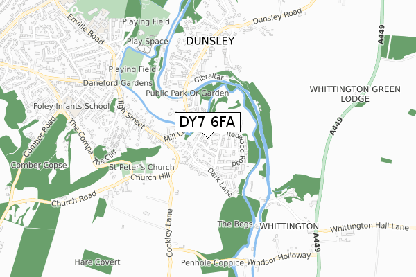 DY7 6FA map - small scale - OS Open Zoomstack (Ordnance Survey) DY7 6FA map - small scale - OS Open Zoomstack (Ordnance Survey)