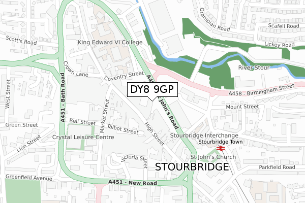 DY8 9GP map - large scale - OS Open Zoomstack (Ordnance Survey) DY8 9GP map - large scale - OS Open Zoomstack (Ordnance Survey)