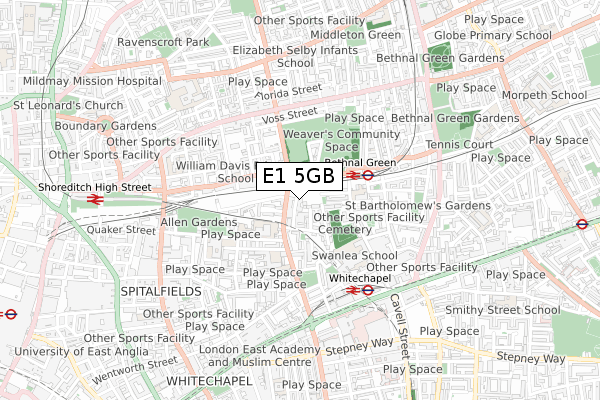 E1 5GB map - small scale - OS Open Zoomstack (Ordnance Survey)