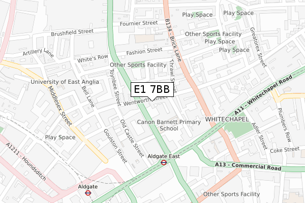 E1 7BB map - large scale - OS Open Zoomstack (Ordnance Survey) E1 7BB map - large scale - OS Open Zoomstack (Ordnance Survey)