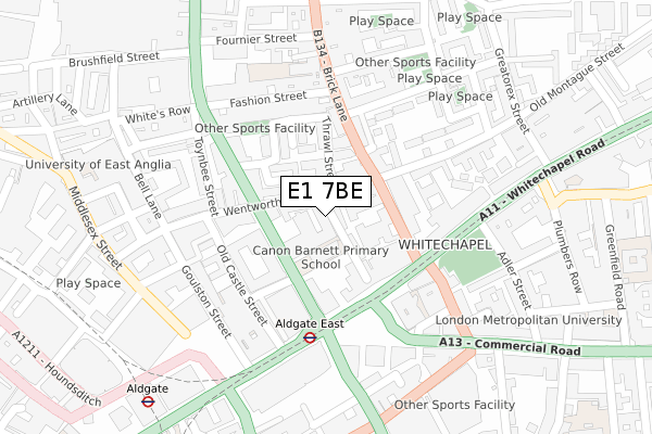E1 7BE map - large scale - OS Open Zoomstack (Ordnance Survey) E1 7BE map - large scale - OS Open Zoomstack (Ordnance Survey)