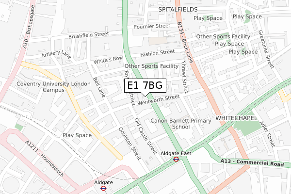 E1 7BG map - large scale - OS Open Zoomstack (Ordnance Survey) E1 7BG map - large scale - OS Open Zoomstack (Ordnance Survey)