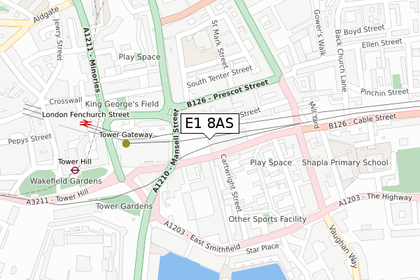 E1 8AS map - large scale - OS Open Zoomstack (Ordnance Survey) E1 8AS map - large scale - OS Open Zoomstack (Ordnance Survey)