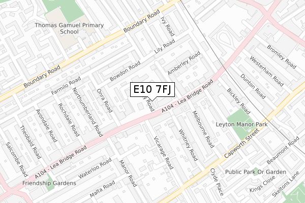 E10 7FJ map - large scale - OS Open Zoomstack (Ordnance Survey) E10 7FJ map - large scale - OS Open Zoomstack (Ordnance Survey)