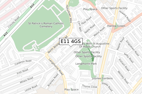 E11 4GS map - large scale - OS Open Zoomstack (Ordnance Survey) E11 4GS map - large scale - OS Open Zoomstack (Ordnance Survey)