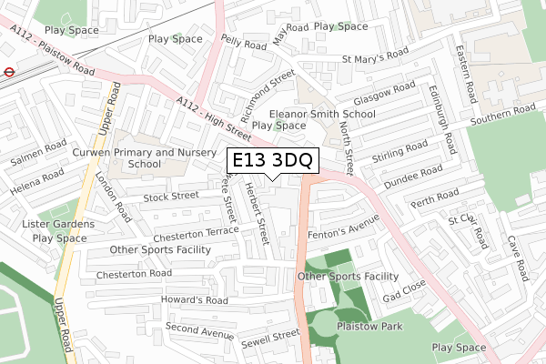 E13 3DQ map - large scale - OS Open Zoomstack (Ordnance Survey) E13 3DQ map - large scale - OS Open Zoomstack (Ordnance Survey)