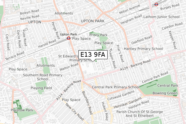 E13 9FA map - small scale - OS Open Zoomstack (Ordnance Survey) E13 9FA map - small scale - OS Open Zoomstack (Ordnance Survey)