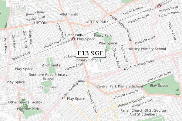 E13 9GE map - small scale - OS Open Zoomstack (Ordnance Survey) E13 9GE map - small scale - OS Open Zoomstack (Ordnance Survey)