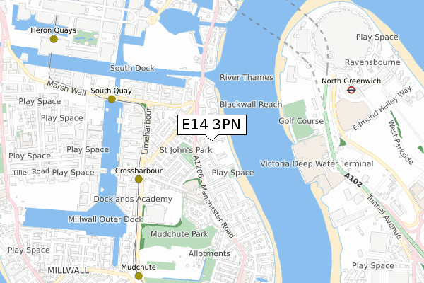 E14 3PN map - small scale - OS Open Zoomstack (Ordnance Survey) E14 3PN map - small scale - OS Open Zoomstack (Ordnance Survey)