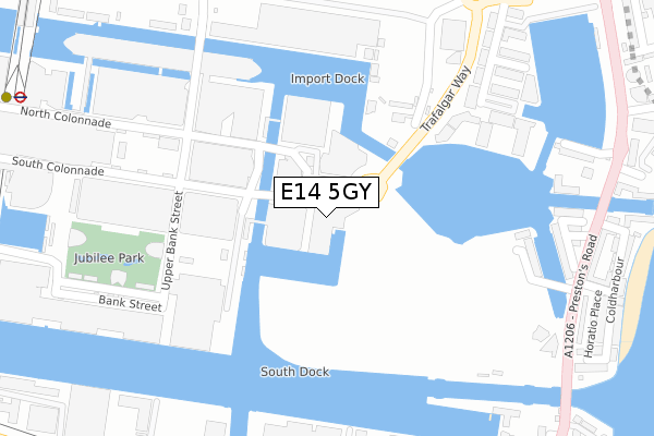 E14 5GY map - large scale - OS Open Zoomstack (Ordnance Survey) E14 5GY map - large scale - OS Open Zoomstack (Ordnance Survey)