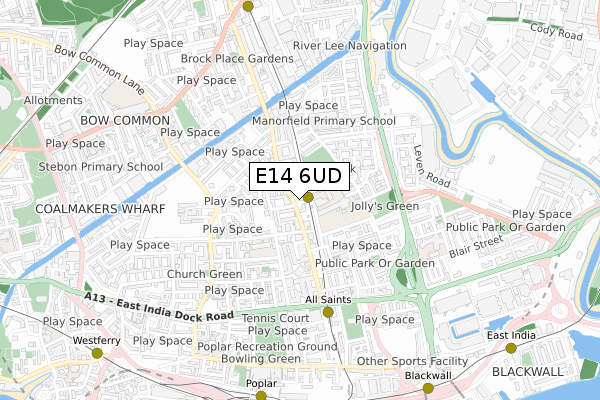 E14 6UD map - small scale - OS Open Zoomstack (Ordnance Survey) E14 6UD map - small scale - OS Open Zoomstack (Ordnance Survey)