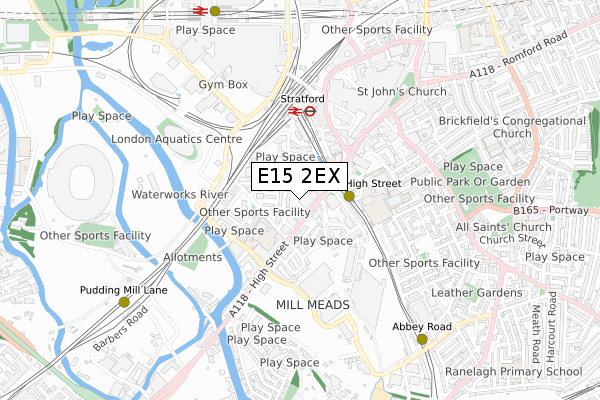 E15 2EX map - small scale - OS Open Zoomstack (Ordnance Survey) E15 2EX map - small scale - OS Open Zoomstack (Ordnance Survey)