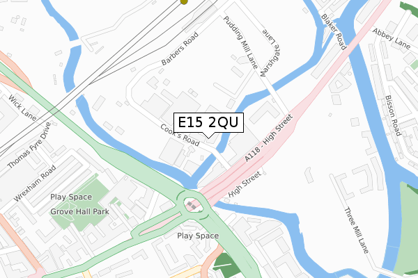 E15 2QU map - large scale - OS Open Zoomstack (Ordnance Survey) E15 2QU map - large scale - OS Open Zoomstack (Ordnance Survey)