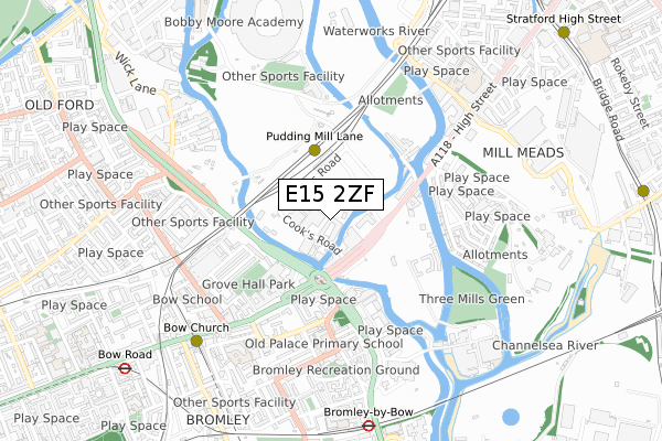 E15 2ZF map - small scale - OS Open Zoomstack (Ordnance Survey) E15 2ZF map - small scale - OS Open Zoomstack (Ordnance Survey)