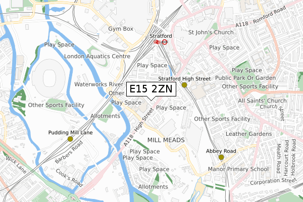 E15 2ZN map - small scale - OS Open Zoomstack (Ordnance Survey) E15 2ZN map - small scale - OS Open Zoomstack (Ordnance Survey)