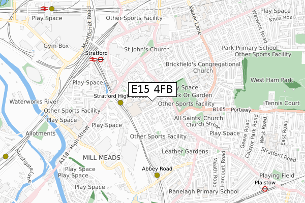 E15 4FB map - small scale - OS Open Zoomstack (Ordnance Survey) E15 4FB map - small scale - OS Open Zoomstack (Ordnance Survey)