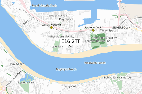 E16 2TF map - small scale - OS Open Zoomstack (Ordnance Survey) E16 2TF map - small scale - OS Open Zoomstack (Ordnance Survey)
