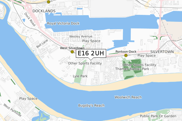 E16 2UH map - small scale - OS Open Zoomstack (Ordnance Survey) E16 2UH map - small scale - OS Open Zoomstack (Ordnance Survey)