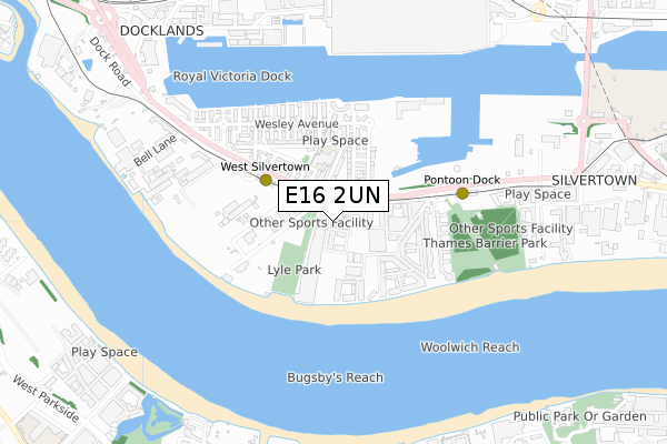 E16 2UN map - small scale - OS Open Zoomstack (Ordnance Survey) E16 2UN map - small scale - OS Open Zoomstack (Ordnance Survey)