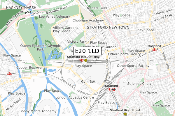 E20 1LD map - small scale - OS Open Zoomstack (Ordnance Survey) E20 1LD map - small scale - OS Open Zoomstack (Ordnance Survey)