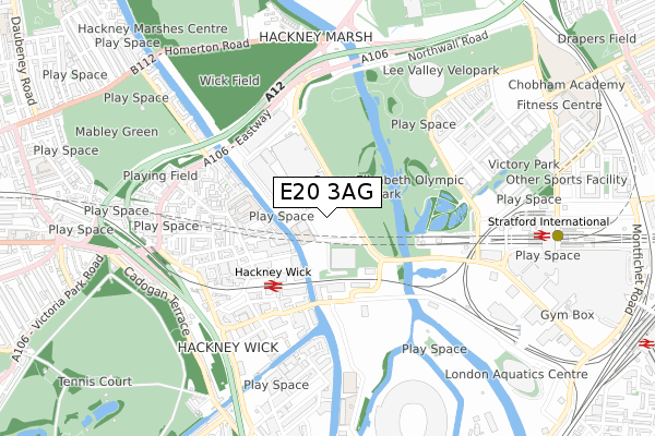 E20 3AG map - small scale - OS Open Zoomstack (Ordnance Survey) E20 3AG map - small scale - OS Open Zoomstack (Ordnance Survey)