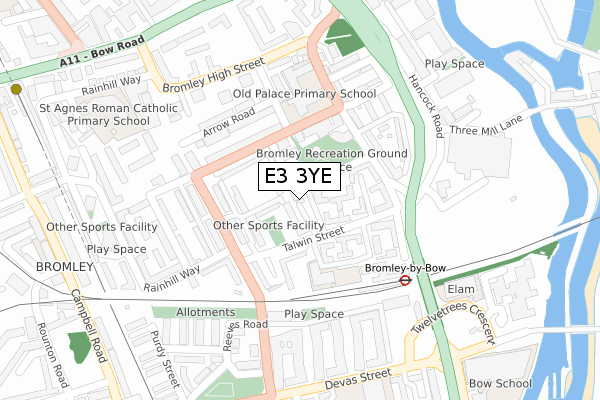 E3 3YE map - large scale - OS Open Zoomstack (Ordnance Survey) E3 3YE map - large scale - OS Open Zoomstack (Ordnance Survey)