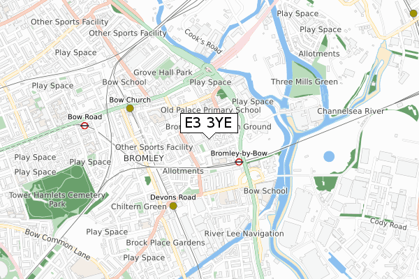 E3 3YE map - small scale - OS Open Zoomstack (Ordnance Survey) E3 3YE map - small scale - OS Open Zoomstack (Ordnance Survey)