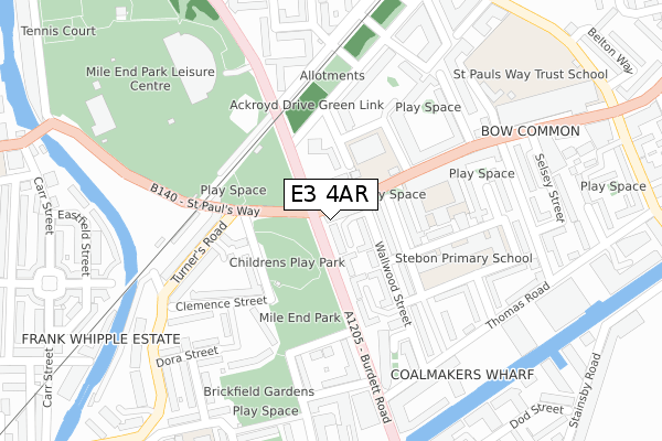 E3 4AR map - large scale - OS Open Zoomstack (Ordnance Survey) E3 4AR map - large scale - OS Open Zoomstack (Ordnance Survey)