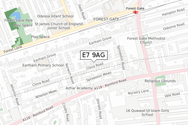 E7 9AG map - large scale - OS Open Zoomstack (Ordnance Survey) E7 9AG map - large scale - OS Open Zoomstack (Ordnance Survey)