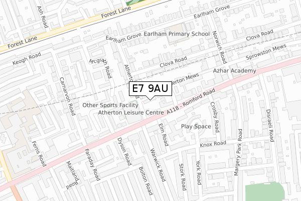 E7 9AU map - large scale - OS Open Zoomstack (Ordnance Survey) E7 9AU map - large scale - OS Open Zoomstack (Ordnance Survey)