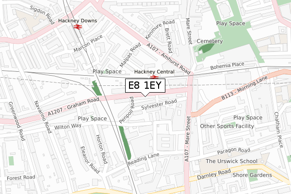 E8 1EY map - large scale - OS Open Zoomstack (Ordnance Survey) E8 1EY map - large scale - OS Open Zoomstack (Ordnance Survey)