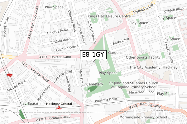 E8 1GY map - large scale - OS Open Zoomstack (Ordnance Survey) E8 1GY map - large scale - OS Open Zoomstack (Ordnance Survey)