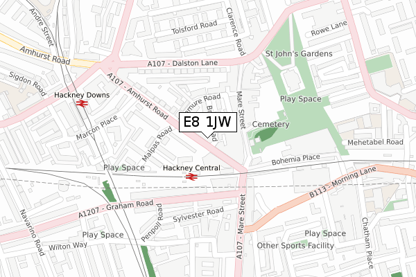 E8 1JW map - large scale - OS Open Zoomstack (Ordnance Survey) E8 1JW map - large scale - OS Open Zoomstack (Ordnance Survey)