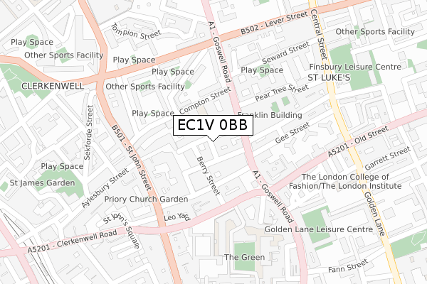 EC1V 0BB map - large scale - OS Open Zoomstack (Ordnance Survey) EC1V 0BB map - large scale - OS Open Zoomstack (Ordnance Survey)