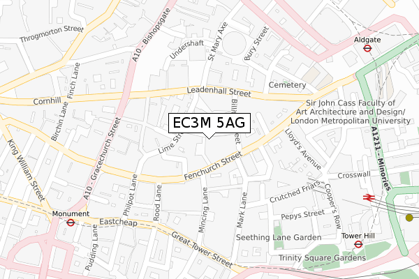 EC3M 5AG map - large scale - OS Open Zoomstack (Ordnance Survey) EC3M 5AG map - large scale - OS Open Zoomstack (Ordnance Survey)