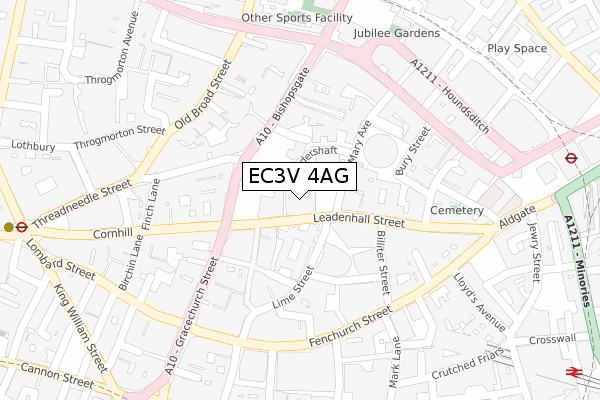 EC3V 4AG map - large scale - OS Open Zoomstack (Ordnance Survey) EC3V 4AG map - large scale - OS Open Zoomstack (Ordnance Survey)