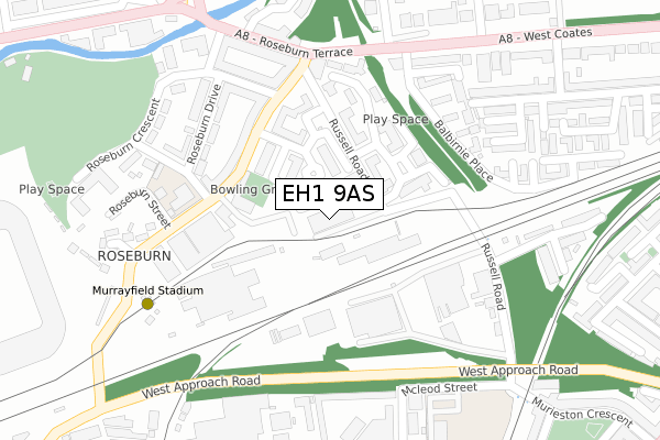 EH1 9AS map - large scale - OS Open Zoomstack (Ordnance Survey) EH1 9AS map - large scale - OS Open Zoomstack (Ordnance Survey)
