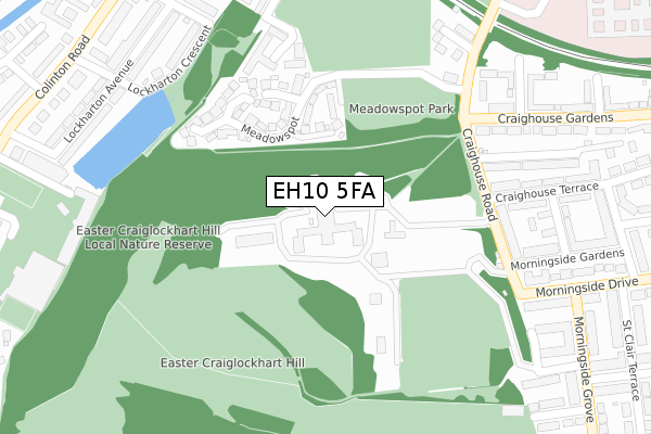 EH10 5FA map - large scale - OS Open Zoomstack (Ordnance Survey) EH10 5FA map - large scale - OS Open Zoomstack (Ordnance Survey)