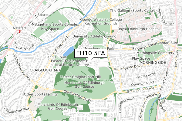 EH10 5FA map - small scale - OS Open Zoomstack (Ordnance Survey) EH10 5FA map - small scale - OS Open Zoomstack (Ordnance Survey)