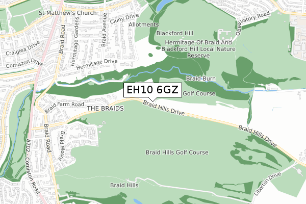 EH10 6GZ map - small scale - OS Open Zoomstack (Ordnance Survey) EH10 6GZ map - small scale - OS Open Zoomstack (Ordnance Survey)