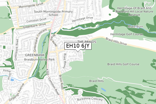 EH10 6JY map - small scale - OS Open Zoomstack (Ordnance Survey) EH10 6JY map - small scale - OS Open Zoomstack (Ordnance Survey)