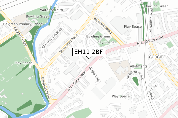 EH11 2BF map - large scale - OS Open Zoomstack (Ordnance Survey) EH11 2BF map - large scale - OS Open Zoomstack (Ordnance Survey)